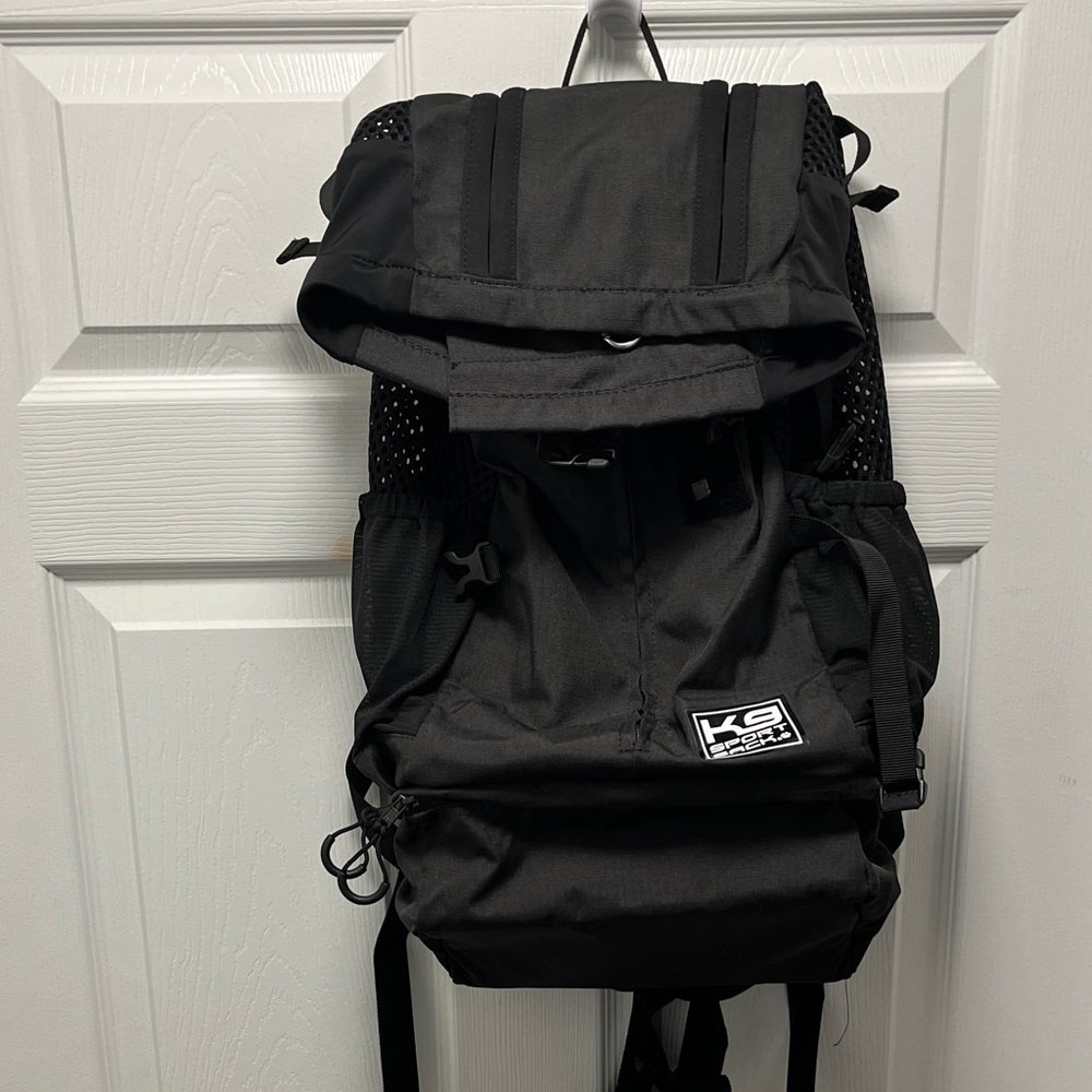 KG Sport Black Dog Carrier Backpack